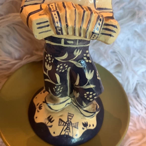 Ceramic Accordion Player Figurine 8” - Picture 3 of 6